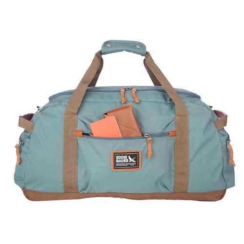 Eddie Bauer Bygone Duffel | Travel | Lightweight | Durable | Rugged Polyester/Nylon | U-Shaped Main Compartment - color: Dragonfly, size: 45L