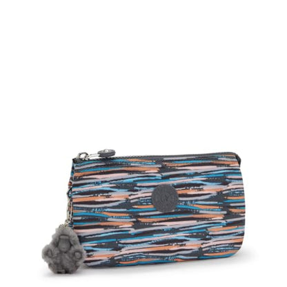 Kipling Women's Creativity Large Pouch, Versatile Cosmetics Kit, Lightweight Travel Organizer - color: MINERAL STRIPES