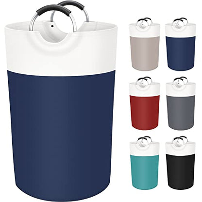 BlissTotes 115L Laundry Basket, Freestanding Collapsible Hamper, Blue - color: Blue, size: 115L