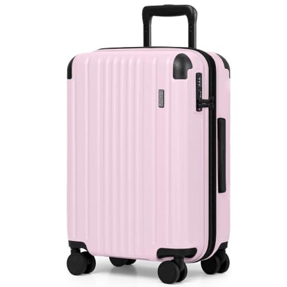 Coolife Luggage, Lightweight and Durable Hardshell, 20 in, Light Pink - color: Light Pink2.0, size: S(20in)