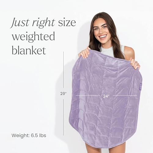 nodpod Body 6.5lb Patented Compact Weighted Blanket - color: Wisteria
