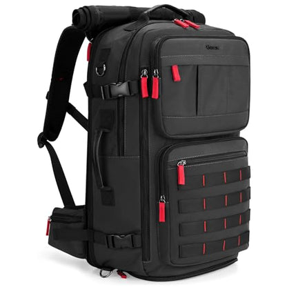 Gonex Travel Backpack, 40L Expandable Carry On, 3-in-1 Convertible - color: Black