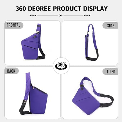 Anti Theft Travel Bag, Travel Anti Pickpocket Purses - color: Violet