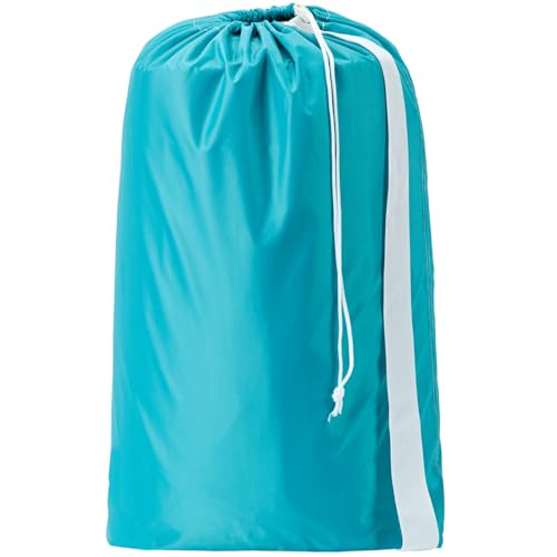 HOMEST XL Laundry Bag with Strap, Clothes Organizer for Dorm & Travel - color: (1 pack) Sky Blue