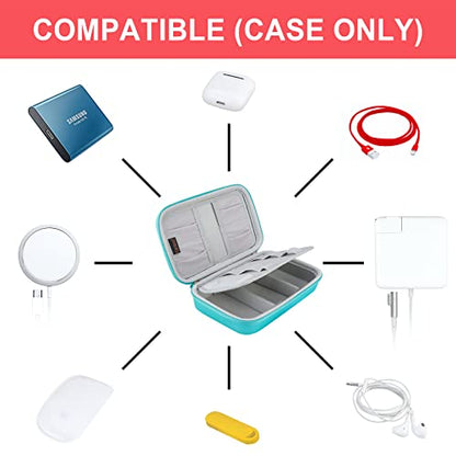 Canboc Hard Electronic Organizer Case Electronics Accessories Storage Bag - color: A-Turquoise