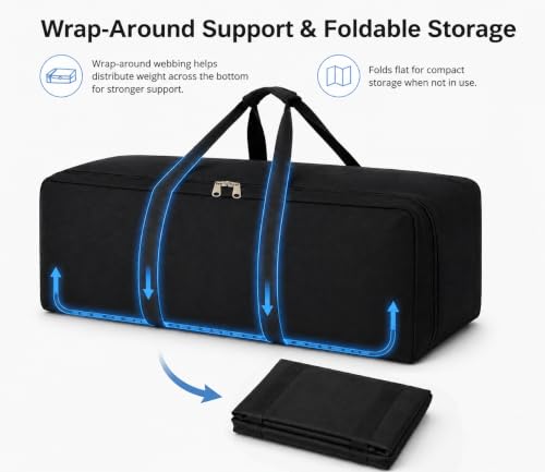 DoYiKe Extra Large Canvas Duffle Bag for Travel Heavy Duty Military Duffel - color: SOBlack, size: 150L