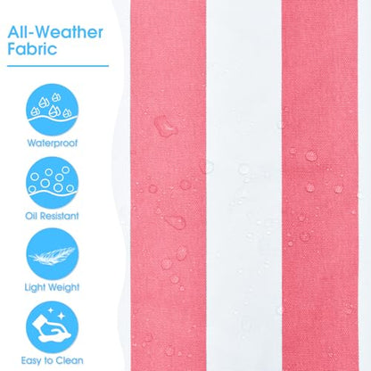 Becokan Beach Bag Large Beach Tote Bag for Women Waterproof Sandproof Swim Pool Bag With Zipper - color: Pink
