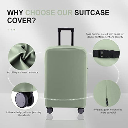 Travel Luggage Cover - Scratch-Resistant Fit 19-33 Inch, Cyan, 3XL - color: Cyan, size: 32-33 inch