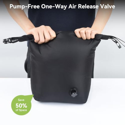 OTraki Vacuum Travel Laundry Bag Pump-Free for Travel Clothing Organizer - size: M