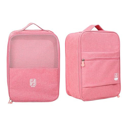 Shoe Bags - Portable Waterproof Organizer, Holds 3-4 Pairs - color: Pink