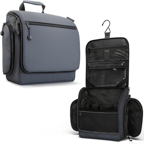 VENTURE 4TH Hanging Travel Toiletry Bag, 18 Compartments - Gray - color: Gray
