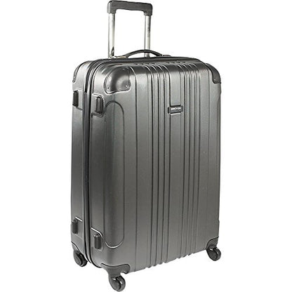 Kenneth Cole REACTION Out of Bounds 경량 하드쉘 4륜 스피너 수하물, 차콜, 28인치 체크, Kenneth Cole Reaction Out of Bounds 경량 하드쉘 4륜 스피너 캐리어 - color: 차콜, size: 28인치 체크