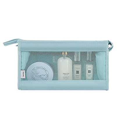 Belsmi 8 Set Packing Cubes with Shoe Bag - Compression Travel Luggage Organizer - color: Style A - Blue
