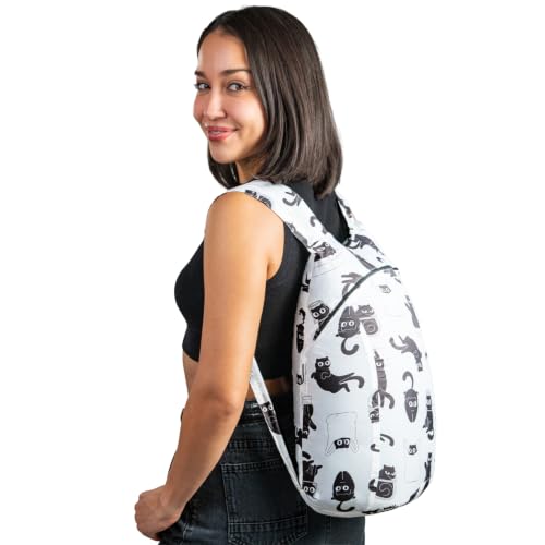 Nanobag Daypack 16L Ultralight Packable Foldable Travel Backpack for Hiking - color: Cats