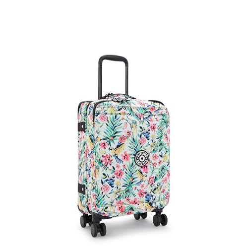Kipling Women's Spontaneous Small Prt Softside Spinner Wheel Luggage, Integrated TSA Accepted Lock - color: Cocktail Floral, size: Small
