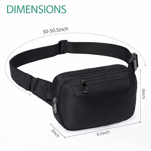 MAXTOP Small Crossbody Bags for Women Belt Bag Fanny Pack with Adjustable Strap - color: Ivory Gray, style: Fanny Pack