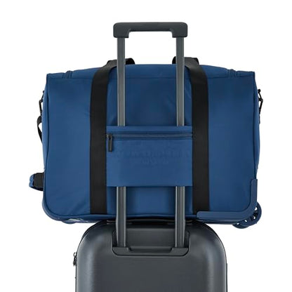 Scotch & Soda Amsterdam Travel Duffel Bag, Ocean Blue, 21-Inch Rolling - color: Ocean Blue, size: 21-Inch