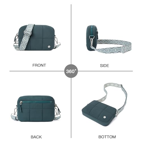 Telena Crossbody Bags for Women Cross Body Purse with Guitar Strap - color: Green
