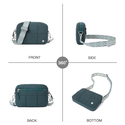 Telena Crossbody Bags for Women Cross Body Purse with Guitar Strap - color: Green