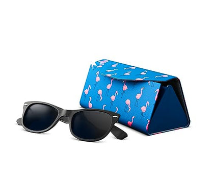 GOGGLESOC Sunnycase Collapsible Sunglasses Case - color: Flamingos Sunnycase