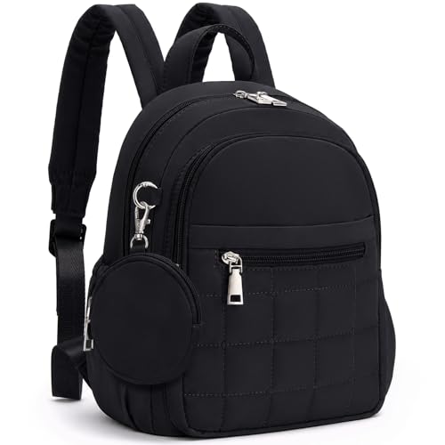 Mini Backpack for Women, Anti Theft RFID Small Travel Backpack - color: Black