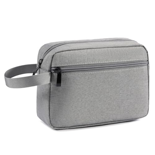 Travel Toiletry Bag for Men & Women, Hanging Cosmetic Organizer - color: Grey