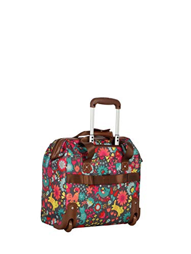 Lily Bloom Design Pattern Carry on Bag Wheeled Cabin Tote (Playful Gray) - color: Playful Gray