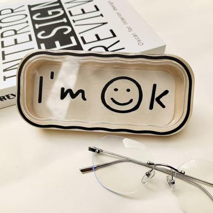 Cute Cat Hard Shell Glasses Case,Stocking Stuffers for Teengirls - color: Case - Smiley Face