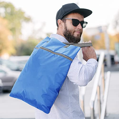 Oudain 2 Pcs Travel Laundry Bags Waterproof Dirty Clothes Bag, Blue, Gray - color: Blue, Gray