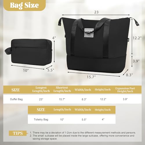 Merax Hardshell Luggage Set,6 Piece Travel Suitcase Set,Black - color: Black, size: 6 Piece(14/20/24/28/DB/TB)