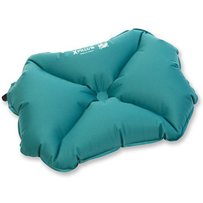 Klymit Pillow X Travel Pillow, Lightweight Inflatable Hybrid Airplane, Backpacking, Hammock, and Camping Pillow - color: Teal, style: Pillow