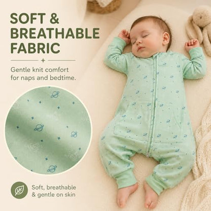 Toddler Sleep Sack with Feet, Long Sleeve, 2-3T, 1-Pack - color: Space, size: 2-3T