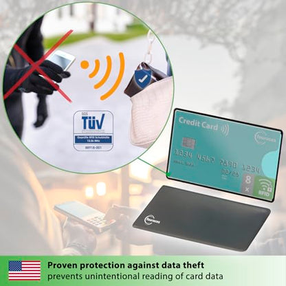 rfid blocking sleeves, 8 pieces - credit card protector - card blocker for bank card, anti fraud nfc card holder