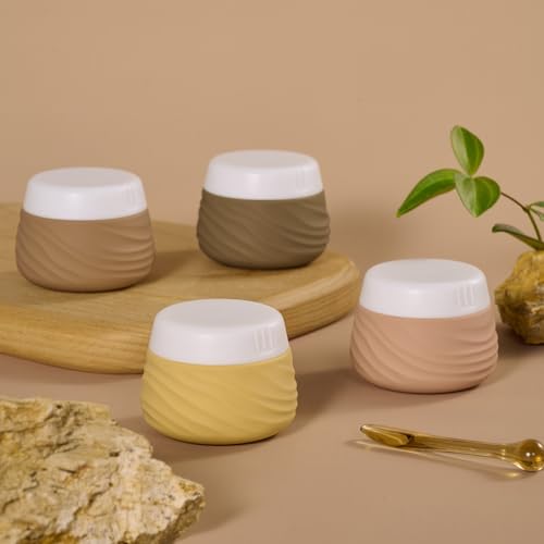 Eternal Moment Travel Containers for Toiletries 1.7 OZ Cosmetic Jar - color: Apricot, size: 50ml