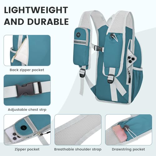 10L Small Hiking Backpack - Lightweight Foldable Backpack, Blue - color: Blue, size: 10L