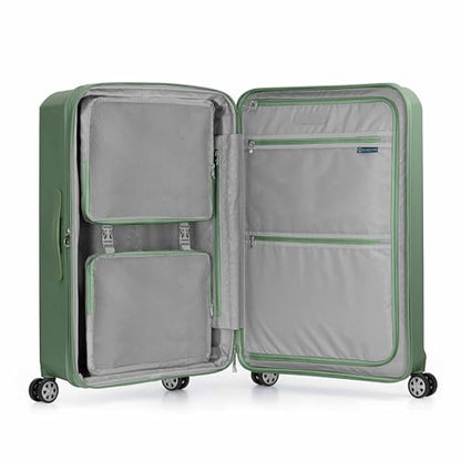 Traveler's Choice Pagosa Hardshell Expandable Luggage with Spinner Wheels, Green, 3-Piece Set (22/27/30) - color: Green, size: 3-Piece Set (22/27/30)