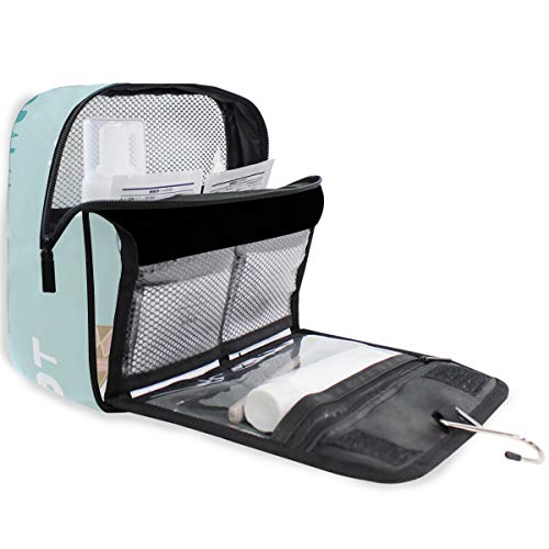 senya Hanging Travel Toiletry Bag Kit Makeup Case Cosmetics Organizer for Men Women (Llama Alpaca Drama) - color: Llama Alpaca Drama
