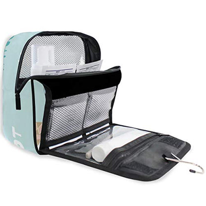 senya Hanging Travel Toiletry Bag Kit Makeup Case Cosmetics Organizer for Men Women (Llama Alpaca Drama) - color: Llama Alpaca Drama