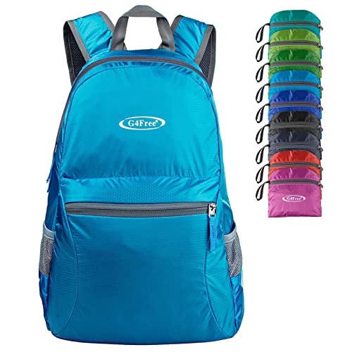 G4Free 20L Small Packable Travel Hiking Backpack for Men Women - color: Sky Blue, size: 20L