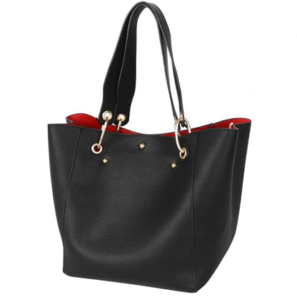 sqlp Large Work Tote Bag for Women Handbags Big Bucket Purses - color: Hot Pink