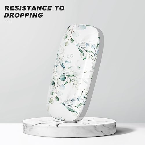 Eyeglasses Case, Hard Shell Protective Case for Glasses, Unisex for Women Men - color: Eucalyptus Leaves