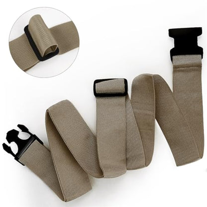 4 Pack Luggage Connector Straps Carry On Multiple Suitcases, Brown - color: 4Pcs Brown