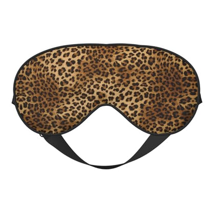 Abstract Brown Leopard Sleep Mask Eye Cover Soft for Nap Meditation - color: Abstract Brown Leopard