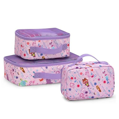 Traveler's Choice Kids JoJo the Bear's Travel Adventure, Under the Sea, 3-Piece Packing Cube Set - color: Under the Sea, size: 3-Piece Packing Cube Set
