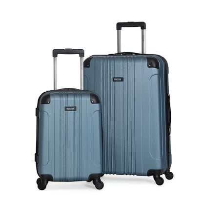 Kenneth Cole REACTION Out of Bounds Lightweight Hardshell 4-Wheel Spinner Luggage, Granite Blue, 2-Piece Set (20" & 28") - color: Granite Blue, size: 2-Piece Set (20" & 28")