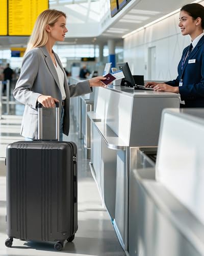 Coolife PC+ABS Hardshell Luggage, TSA Lock, Spinner Wheels, 28in Expandable | PC+ABS hardshell, scratch-resistant, 360° silent spinner wheels, YKK zippers, TSA lock, aluminum handle, 15% expandable - color: orange, size: 28 inch