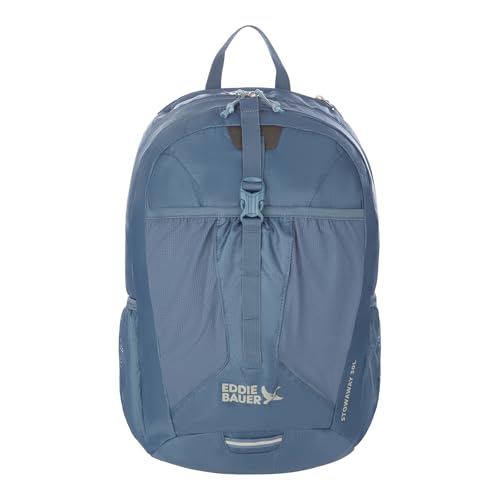 Eddie Bauer Stowaway Packable Backpack | Travel | Outdoor | Lightweight | Foldable | Durable | Ripstop Polyester | 30L - Blue Tile - color: Tile Blue, size: 30L