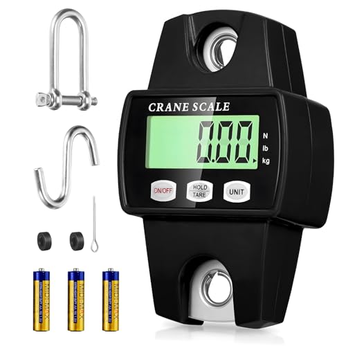 Digital Hanging Scale, 880lb/400kg Crane Scale - color: Black-880lb