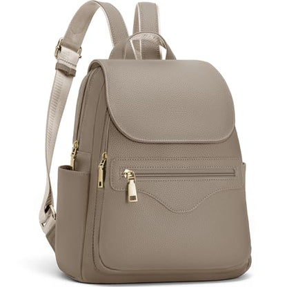 SYTRAH Mini Backpack Purse for Women, Small Travel Casual Daypack Khaki - color: Khaki