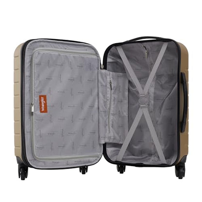 Wrangler Smart Spinner Hardside Luggage, 2 Piece Set, Wood Thrush - color: Wood Thrush, size: 2 Piece Set
